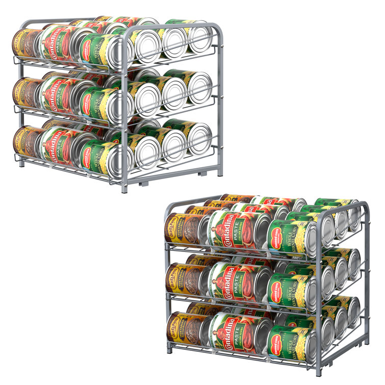 Prep & Savour Stackable Can Rack Organizer for 72 Can Kitchen